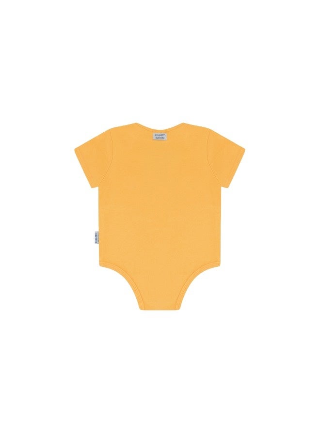 Lullaby Bloom Premium 100% Certified Organic Cotton Baby Newborn Essential Infant Peek-a-Boo Bodysuit for Baby Girls and Boys Unisex Candy - 0-3 Months - Image 4