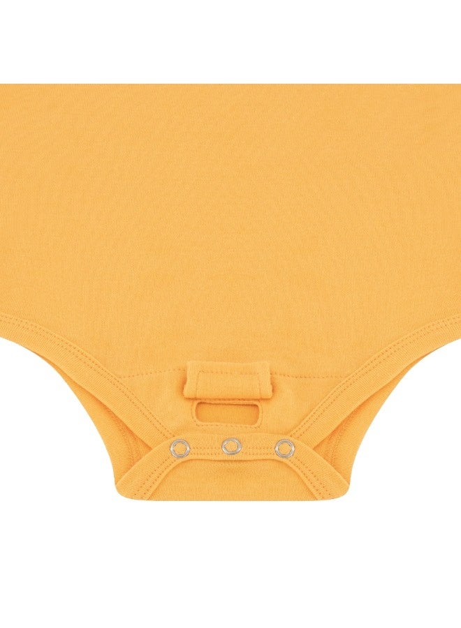 Lullaby Bloom Premium 100% Certified Organic Cotton Baby Newborn Essential Infant Peek-a-Boo Bodysuit for Baby Girls and Boys Unisex Candy - 0-3 Months - Image 2