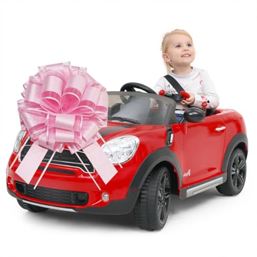 LHMTFCYY 12 Inch Clitter Big Gift Bow,1PC Large Pink Bow,Giant Bow for Bike,Dining Tables,Parties,Birthdays,Christmas,Valentine's Day,Easter,and other Festivals and Gift Decorations (Clitter Pink) - Image 5