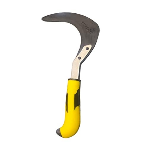 Yuvcon Weeding Hook Curved Saw/Khurpi (Fiber Handle), Traditional Handsaw Light Weight for Grass and Weed Removing,Gardening and Agriculture Purpose, Hand-Powered Grass Cutter (5 inch) - Image 1