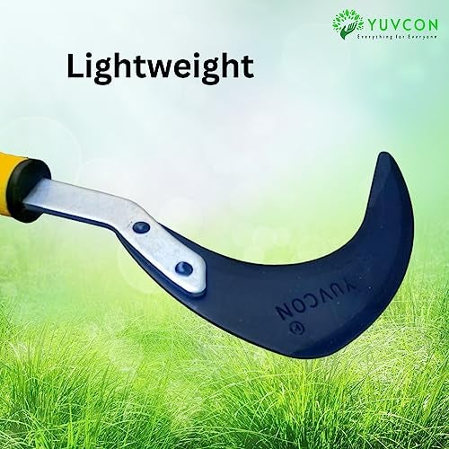 Yuvcon Weeding Hook Curved Saw/Khurpi (Fiber Handle), Traditional Handsaw Light Weight for Grass and Weed Removing,Gardening and Agriculture Purpose, Hand-Powered Grass Cutter (5 inch) - Image 3