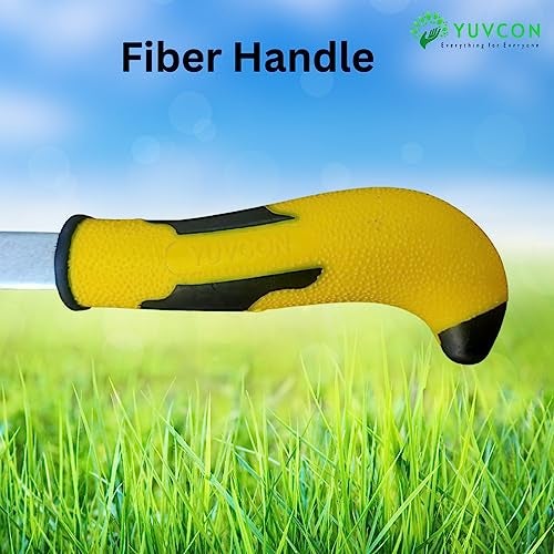 Yuvcon Weeding Hook Curved Saw/Khurpi (Fiber Handle), Traditional Handsaw Light Weight for Grass and Weed Removing,Gardening and Agriculture Purpose, Hand-Powered Grass Cutter (5 inch) - Image 5