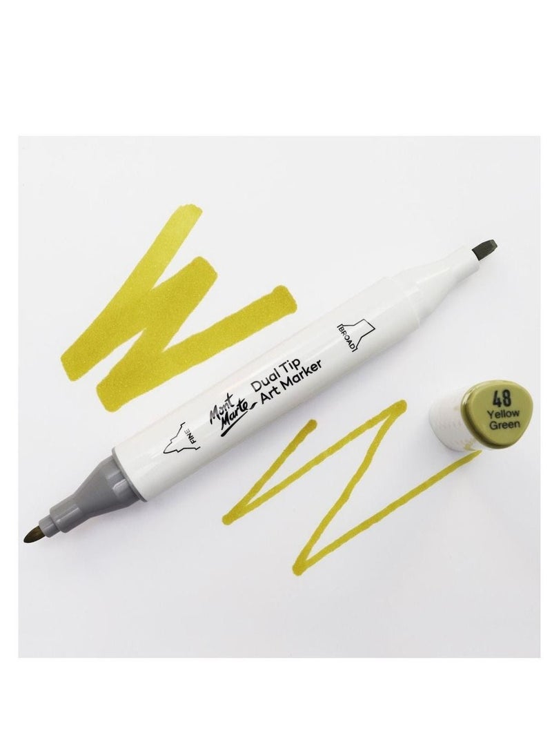 Mont Marte Dual Tip  Premium Art Marker Yellow Green - Image 2