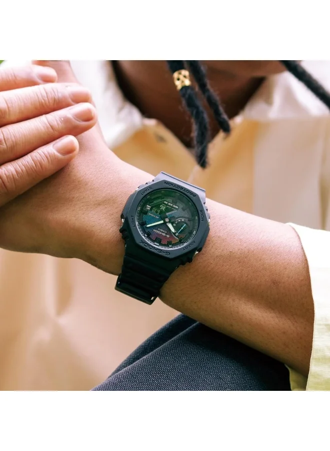 كاسيو Casio Watches G-Shock Men Bio-resin band-GA-2100RW-1ADR, Black