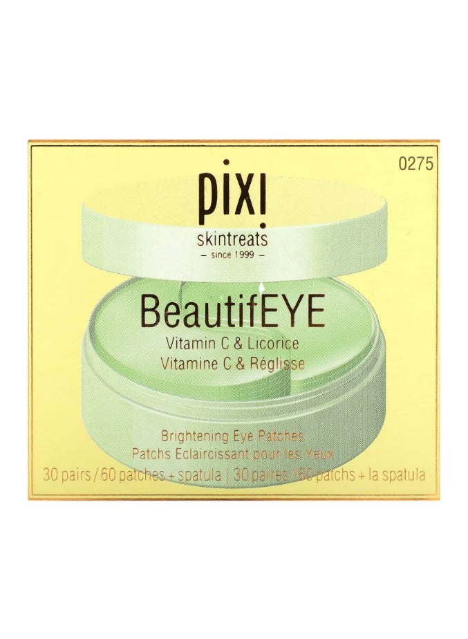 Pixi Beauty, بيوتيفي آي، لصقات تفتيح العين، 60 رقعة