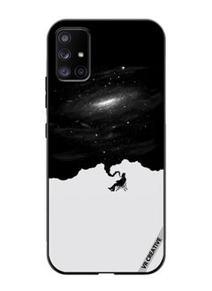 VR CREATIVE Protective Case Cover For Samsung Galaxy A71 5G Galaxy Abstract Black White Design Multicolour  - Image 1
