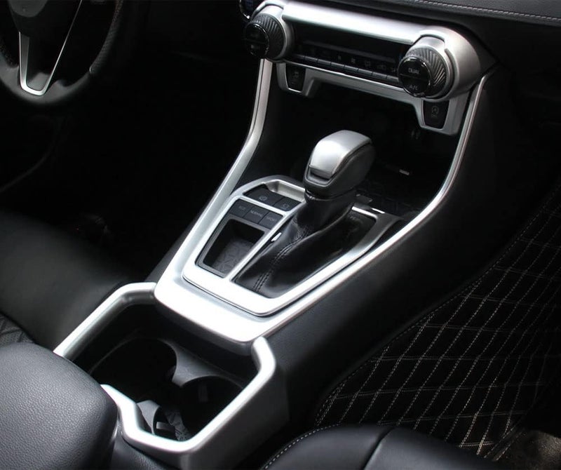 ERIDANUS Dashboard AC Switch Panel Button Cover Frame Trim for RAV4 (2019-2023) - Matte Silver - Image 5