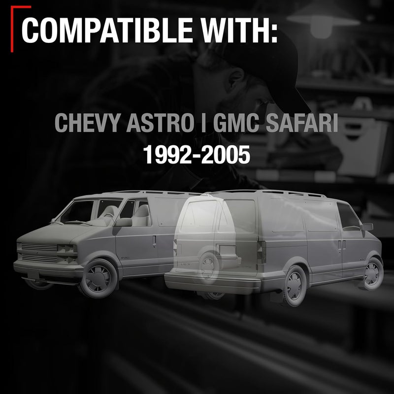T1A Exterior Front Driver & Passenger Door Handle Set - Compatible with 1992-2005 Chevrolet Astro, GMC Safari - Smooth Finish - Metal - OEM 15719666, 15719665, 77192, 77193, GM1310108, GM1311108 - Image 4