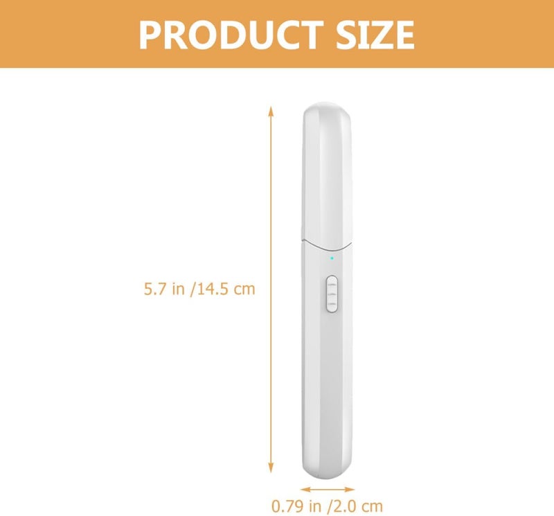 Electric Eyebrow Trimmer USB Rechargeable Multifunctional Eyebrow Razor for Women and Men Portable Hair Removal Device White Facial Grooming - Image 3