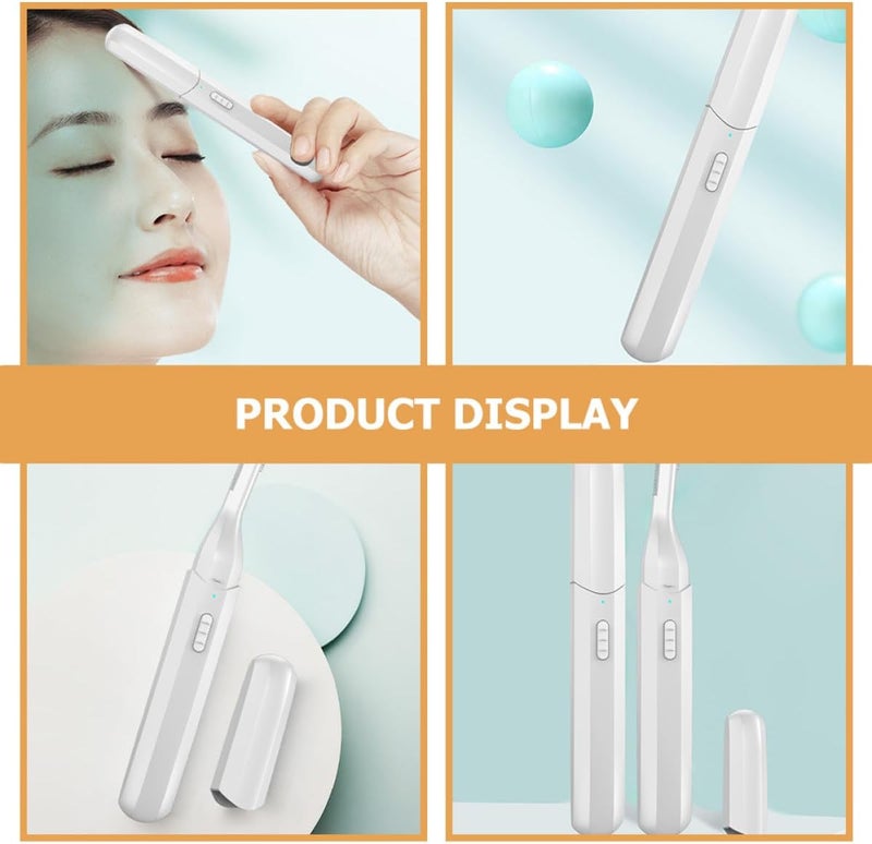 Electric Eyebrow Trimmer USB Rechargeable Multifunctional Eyebrow Razor for Women and Men Portable Hair Removal Device White Facial Grooming - Image 1