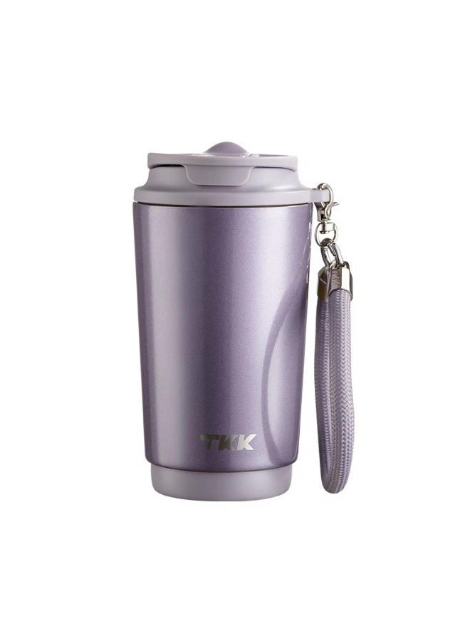 TKK Premium Quality Stainless Steel SUS316, Ceramic Coated Travel Coffee Mug , Perfect Daily Companion – 400ml-Purple - Image 1