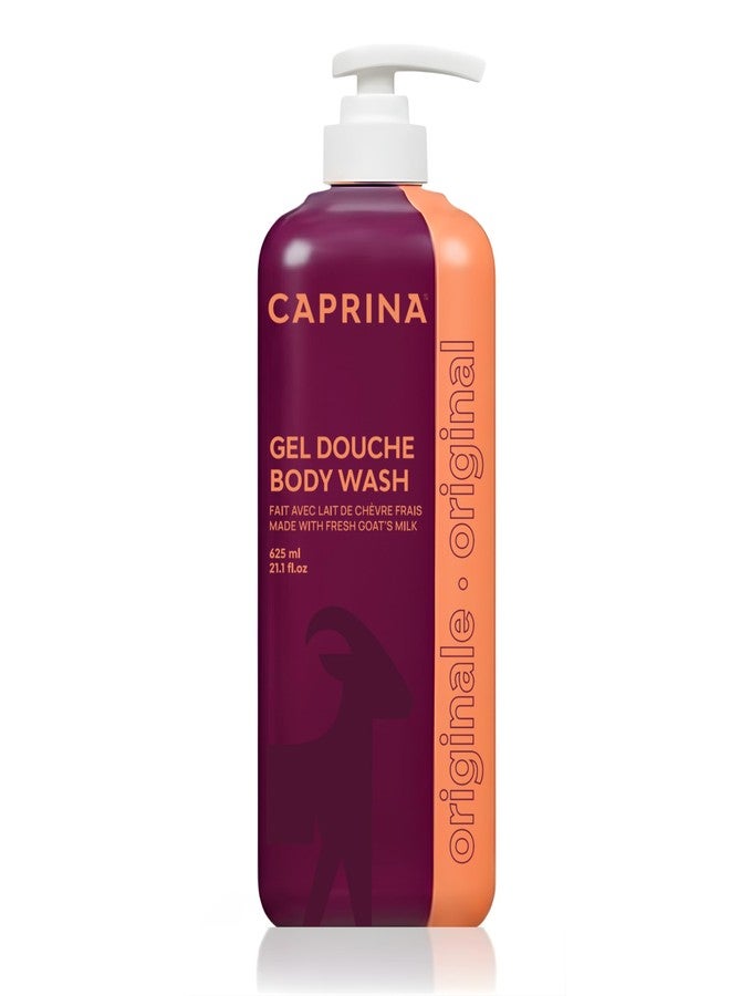 Caprina by Canus Goat Milk Body Wash, ORIGINAL, 625 ml (21.1 fl oz, Moisturizing Daily Cleanser, Rich Creamy Lather, Made in Canada - Image 1