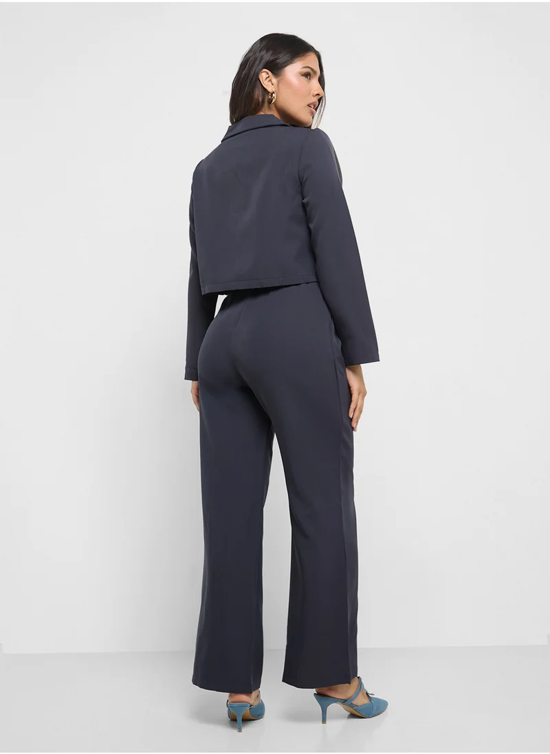 ELLA Cropped Blazer & Pant Set