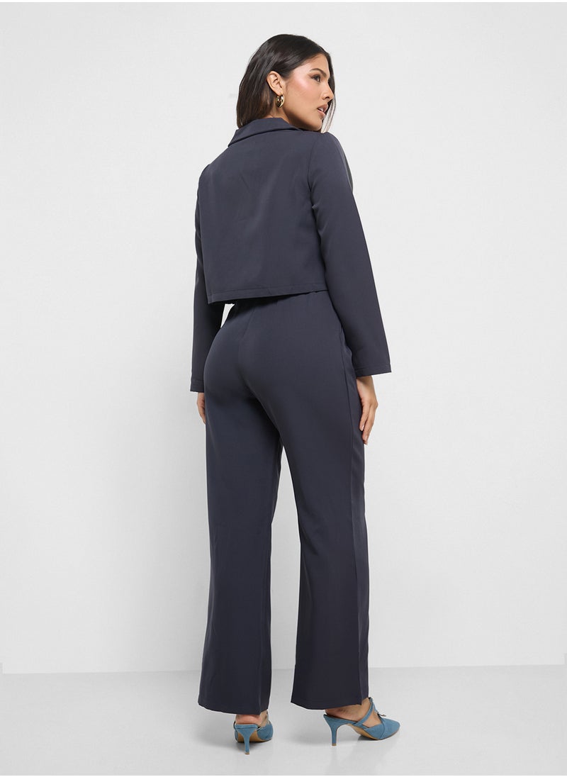 ELLA Cropped Blazer & Pant Set  - Image 2