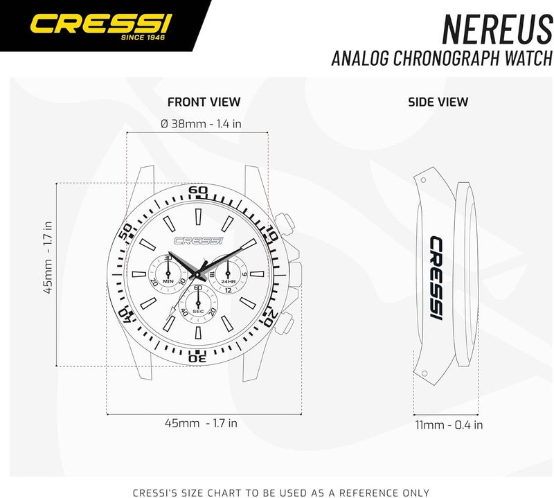 Cressi Nereus Watch - Unisex Erwachsene Watch Professionelle Taucheruhren, Einheitsgröße - Image 5