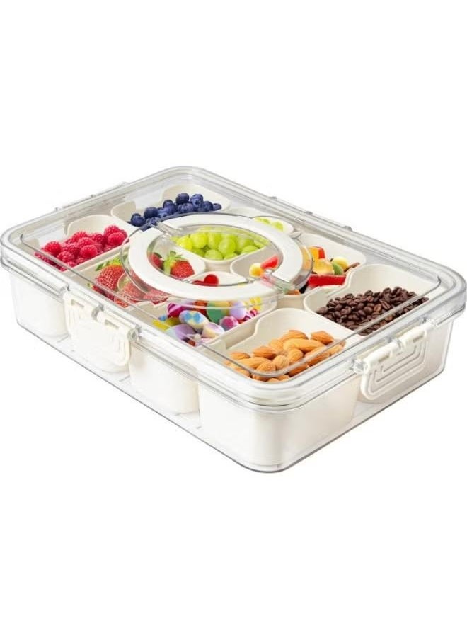 XiuWoo Seasoning Box Spice Jar Multi Compartment Kitchen Accessories Condiment Container  - Image 1