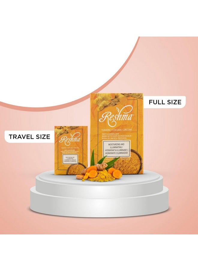 Reshma Beauty Reshma Beauty Travel Size Turmeric Soap Bar Soap for All Skin Types & Dull Skin, Bath Soap, Gentle Soap, TSA Approved, Removes Make-Up, For Daily Use, Cruelty-Free, 1.76 oz, Pack of 1  - Image 2