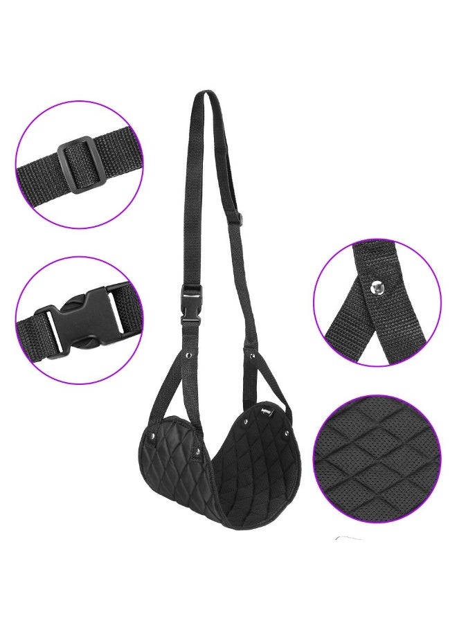 Bukela Airplane Foot Hammock, Adjustable Foot Rest Hammock, Portable Airplane Footrest Prevents Joints from Aching and Swelling, Relaxes Muscles and Improves Circulation for Travel Comfort - Image 5