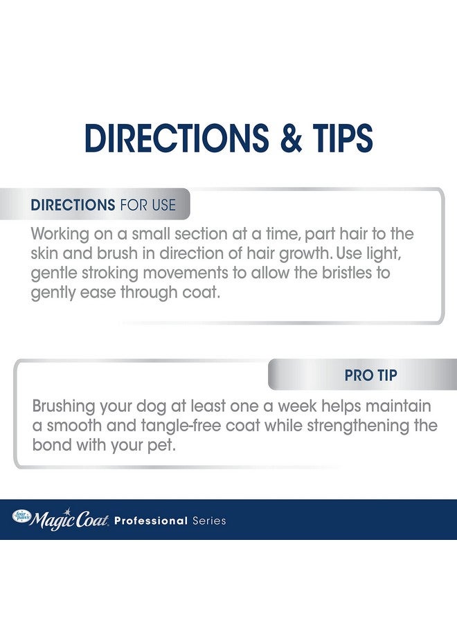 Four Paws Magic Coat Professional Series Grooming Brush for Dogs & Cats, Reduces Shedding, Stimulates Coat's Natural Oils, Ergonomic Design, Ideal for Medium, Long, Curly, and Wiry Coats - Image 3