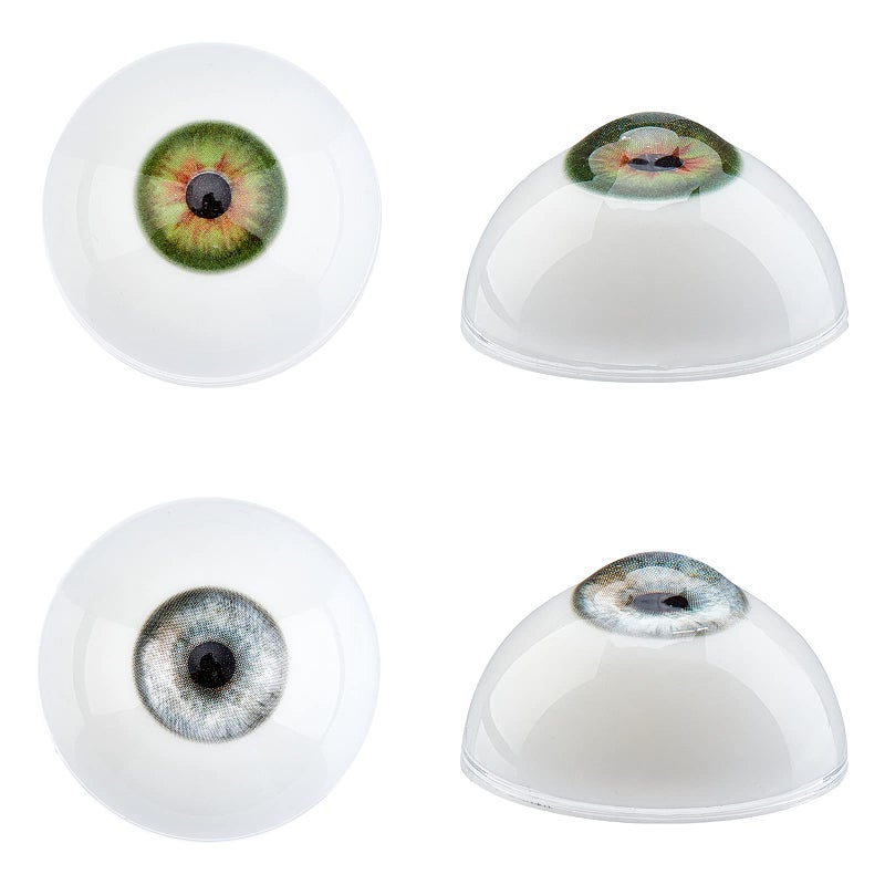 PH PandaHall 2 Pairs 32mm Eyeballs Realistic Human Eyes Large Acrylic Hollow Eyeballs Stuffed Animal Eyeball Bear Eyes for Halloween Party Decor Art Clay Sculptures Props Puppets - Image 2