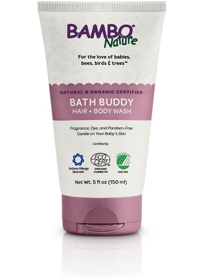 Bambo Nature Bath Buddy Hair & Body Wash, 5 fl oz, 6 Tubes/Case - Image 1