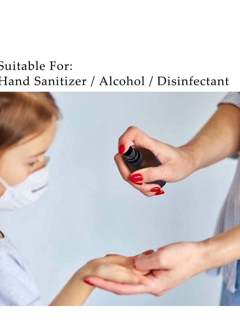 Barakah Amber Essential Oil Bottles, Small Fine Mist Glass Spray Empty Frosted for Oils Watering Flowers Cleaning(3.4 oz, Set of 2) - Image 4