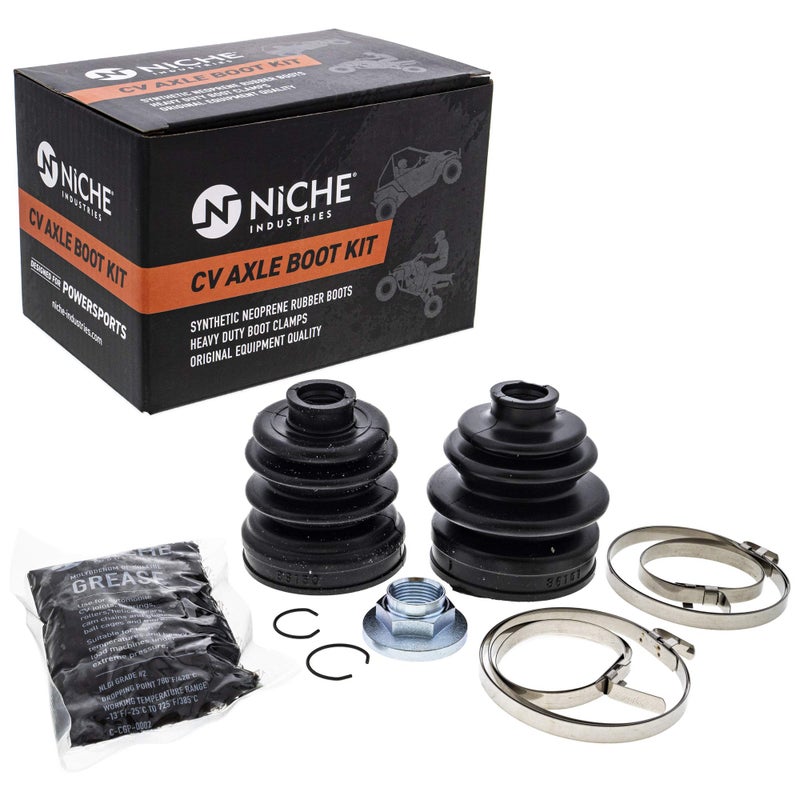 NICHE Front Rear CV Axle Boot Kit for Yamaha Grizzly 700 Hunter 3B42510G0000 3B42510H0000