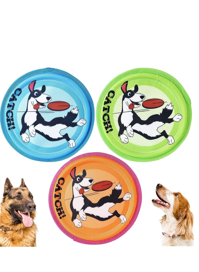 SYOSI Dog Flying Disc 3 Pack Flyer Toy Lightweight Fetch for Small Large  Puppies Floats in Water  Safe on Teeth Yard Lawn Games Sports Party - Image 1