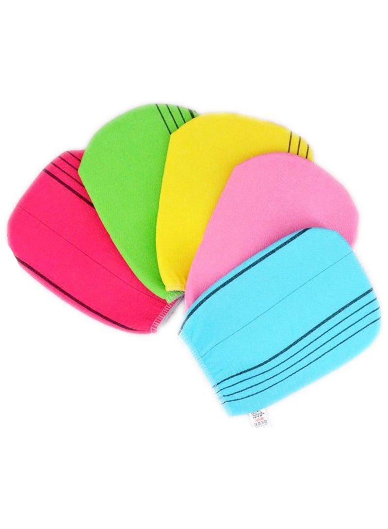 5Pcs Korean Exfoliating Bath Washcloth Exfoliating Bath Mitten Remove Dead Skin Bath Scrub Mitten for Bathing - Image 1