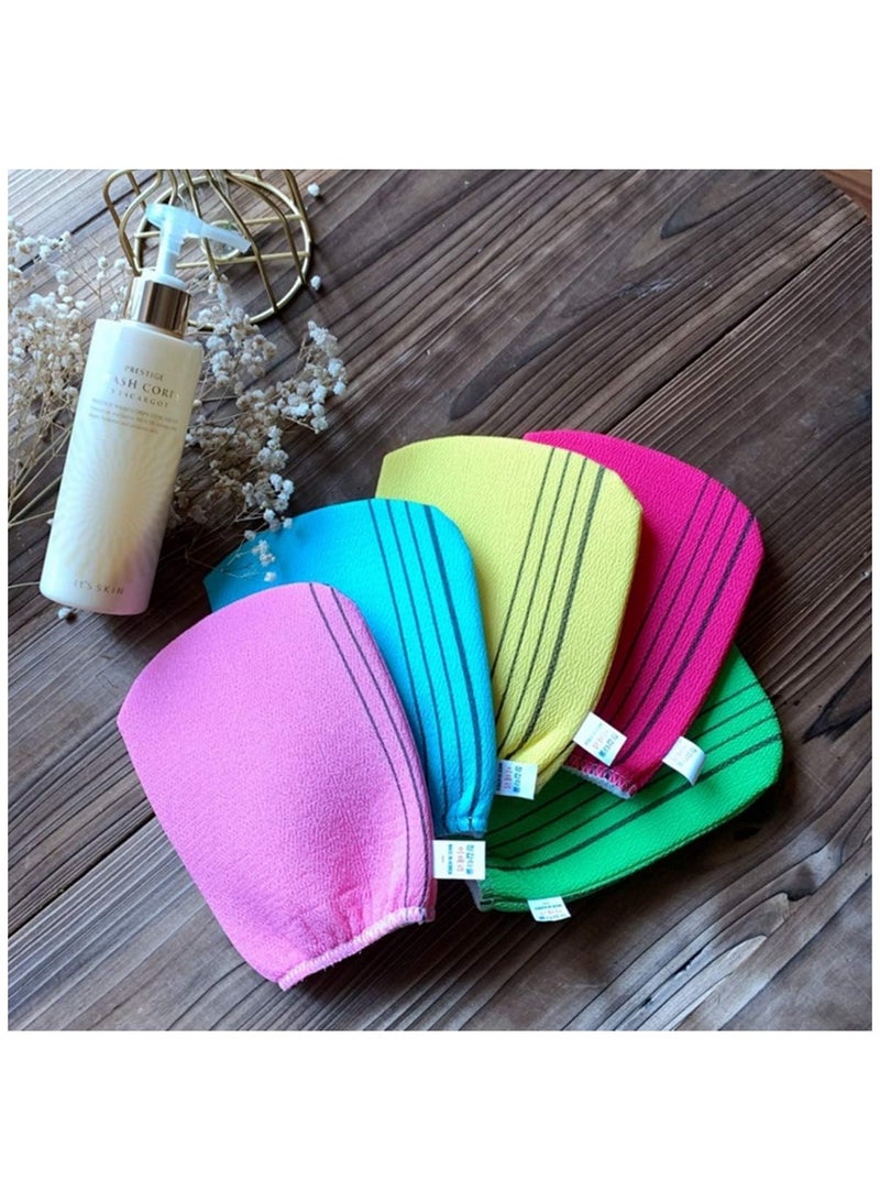 5Pcs Korean Exfoliating Bath Washcloth Exfoliating Bath Mitten Remove Dead Skin Bath Scrub Mitten for Bathing - Image 5