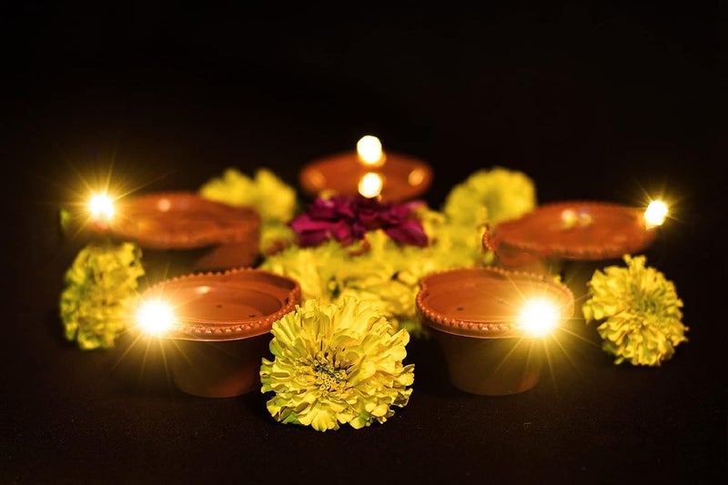 OTIPORTER Water Sensor Diya for Home Decor Festivals Decoration Floating Led Light Diya Diwali Purpose Waterproof Candles Party Decorations Water Activated Pack of 12 - Image 2
