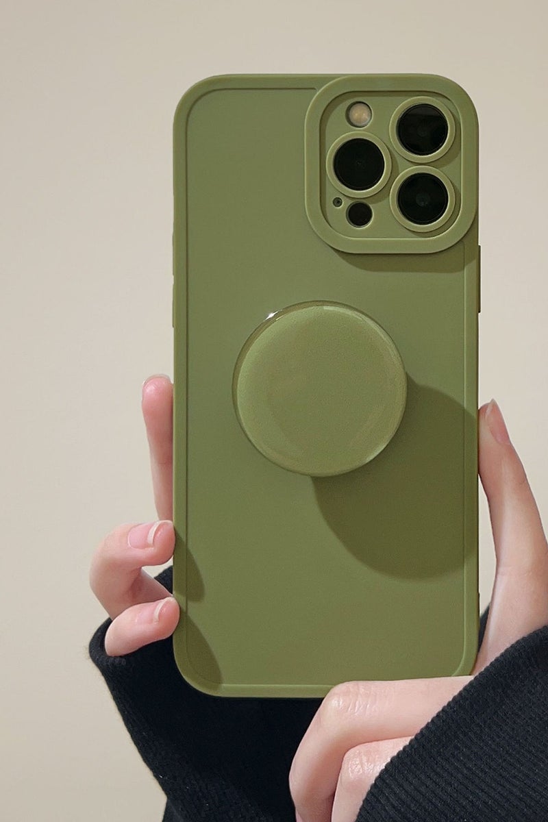 Phone Case for iPhone 14 Pro Max Phone Case with Kickstand - Morandi Color - Cooling Vents, Raised Camera & Smooth Buttons(Rock Green)  - Image 1