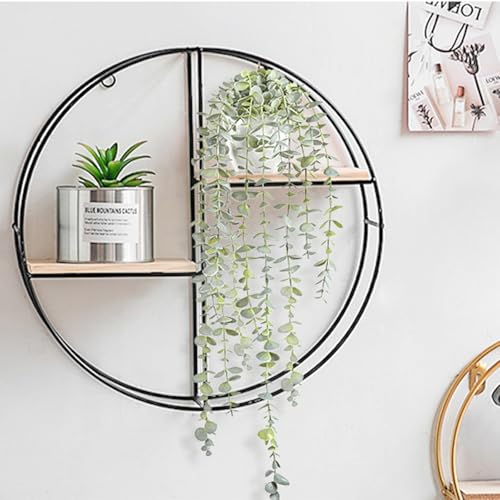 BACAMA Decorative Hanging Plants for Shelf, Faux Ivy Eucalyptus Vine, Fake Greenery in White Bigger Pot (Light Green, 1PCS) - Image 2