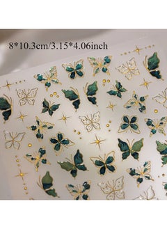 1pc Glossy 5D Embossed Jelly Butterfly Nail Sticker, Cartoon Theme - Self-Adhesive Resin Nail Art Decals with Crystal Embellishments for Women, Single Use - Rectangle Shape for Plastic Surfaces - pzsku/ZCE0112CC16C3E97D5928Z/45/_/1736944784/09ee1b6d-1fe0-4c74-9f01-0624377540c4