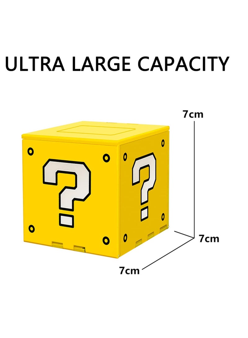 Excefore Game Card Case Compatible with Nintendo Switch, Extra Large Capacity Switch Game Case, Upgraded 41 Slots Switch Game Card Storage Box, Press to Unfold Fun Switch Card Case, Q Yellow  - Image 2