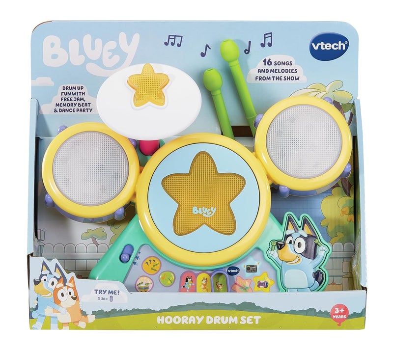 vtech طقم الطبول الإلكتروني VTech Bluey Hooray - Image 1