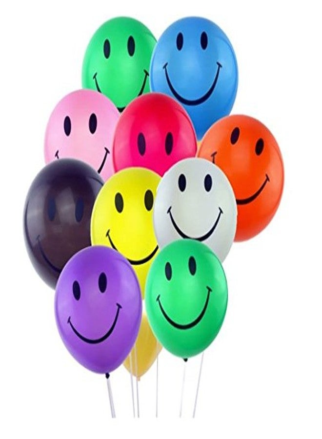 HK balloons® Metallic Smiley Balloons(Pack of 30) Birthday Balloons for Decoration - Image 1