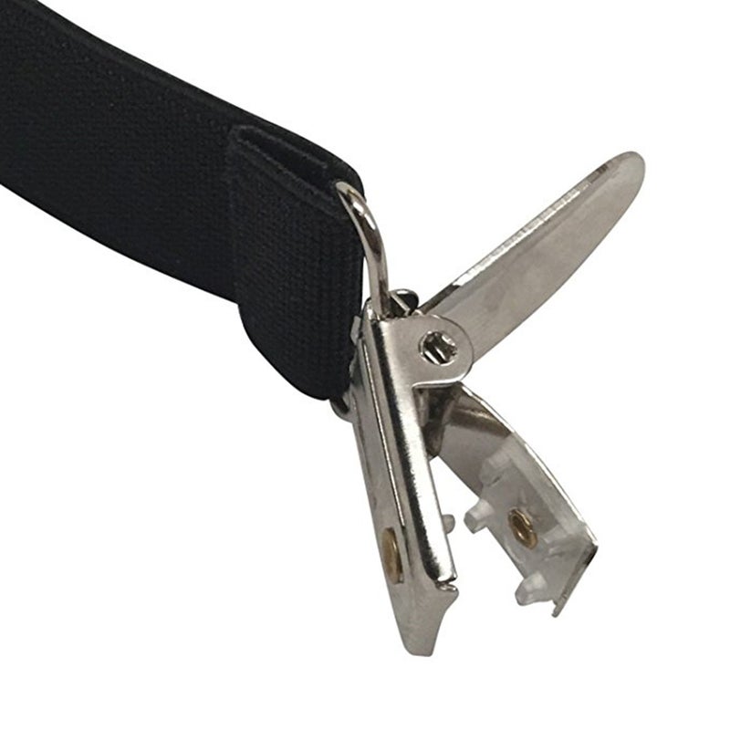 Adjustable Shirt Stays Garters Anti-Wrinkle Non Clip Elastic Shirt Tuck Suspenders for Men and Women ( is Random) - Image 2