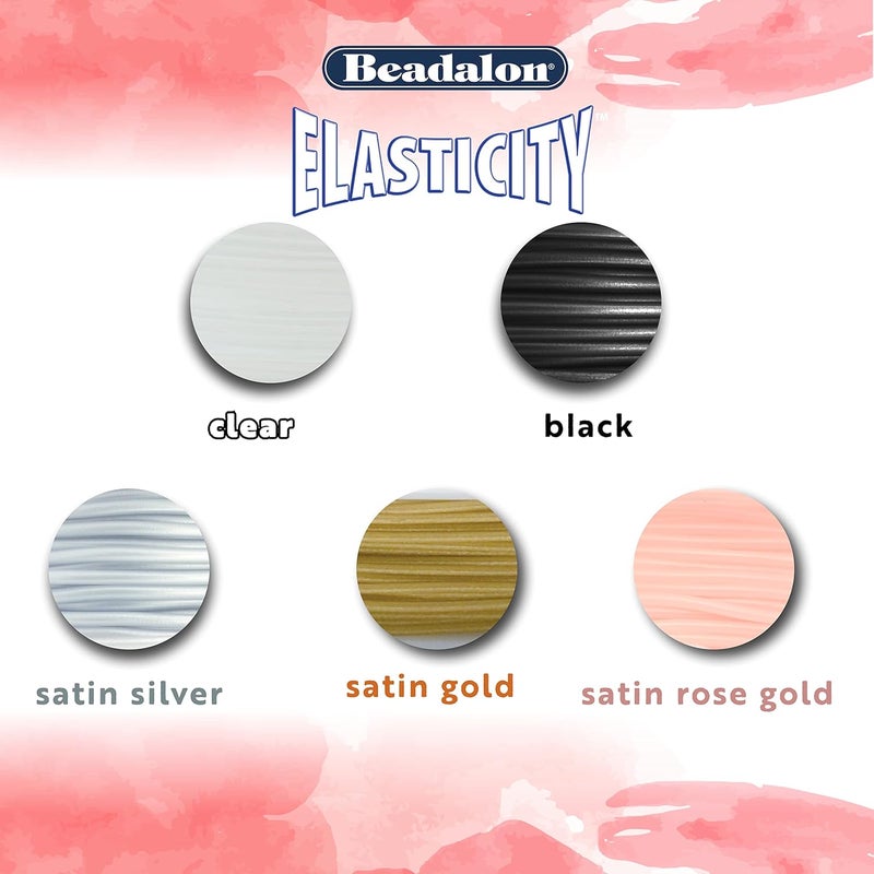 Beadalon Elasticity 0.8mm Clear Elastic Cord - 500 Meter Roll - Image 5