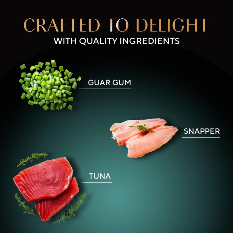 Sheba طعام قطط شيفا ديلوكس بريميوم للبالغين (1+ سنوات) رطب، تونة وسمك سنابر في صلصة، علبة 85 جرام، طعام قطط بصلصة عالية الرطوبة لترطيب صحي - Image 5