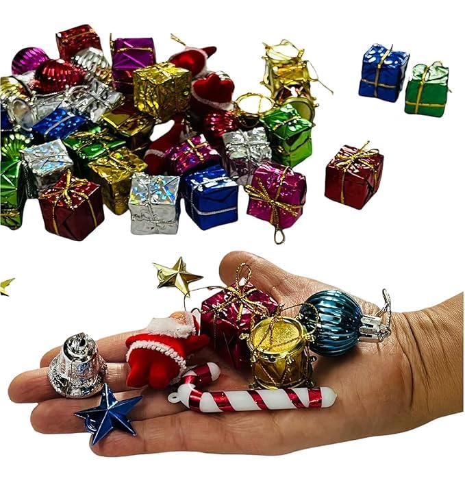 iinfinize Christmas Decorative Combo Set Ascension Pack of 55 Peice Christmas Tree Decor Items Christmas Home Decor Item Gift for Kids - Image 4