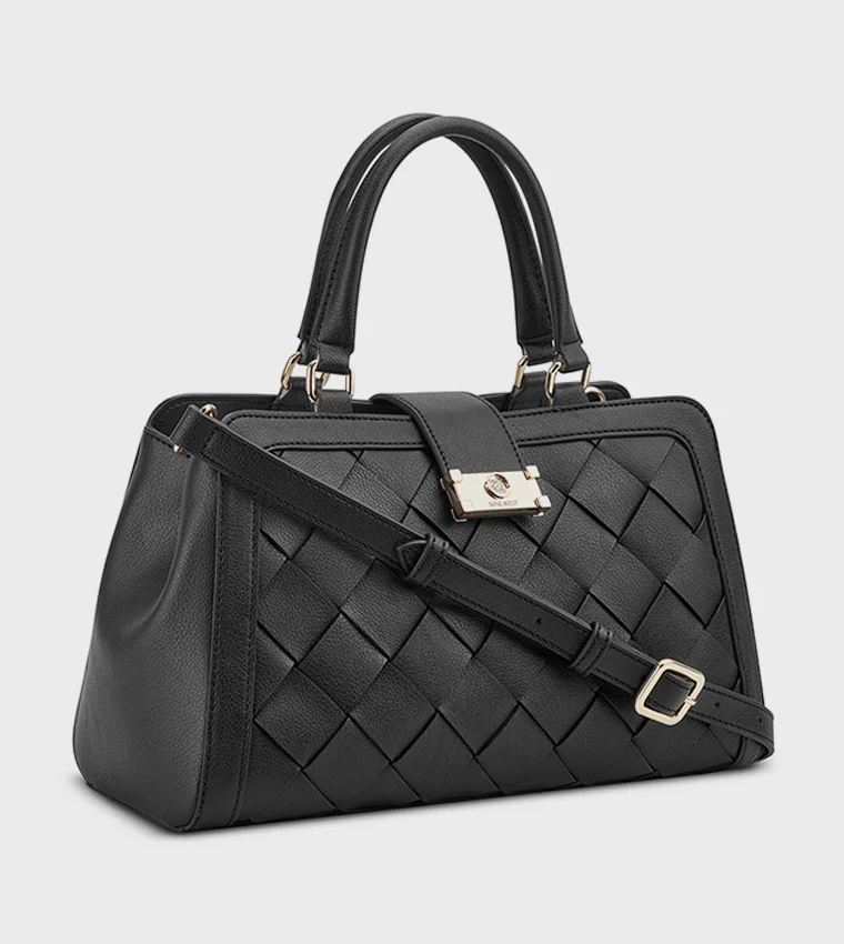 Nine West  Nine West Mylah Textured Double Handle Satchel Bag for Women | Best Price UAE