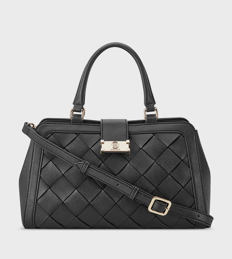 NINE WEST Nine West Mylah Textured Double Handle Satchel Bag