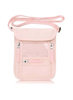 Passport Holder Neck Pouch Travel Wallet for Women and Men,  Blocking Security Slim Traveling Wallet with Around Neck Lanyard Strap