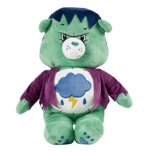 Franco Care Bears x Universal Monsters Grumpy Bear Frankenstein Monsters Halloween Bedding Super Soft Cozy Decorative Cuddle Pillow Officially Licensed Product By Franco Collectibles - Image 1