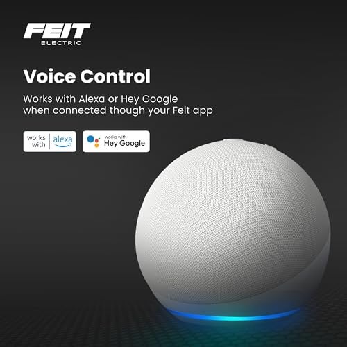 Feit Electric BR30 Smart Flood Light Bulb,2.4GHz WiFi Color Changing and Dimmable, No Hub, Works with Alexa or Google Assistant, BR30/RGBW/CA/AG, 65W, Multi-Color (RGBW), 1 Count (Pack of 1) - Image 4