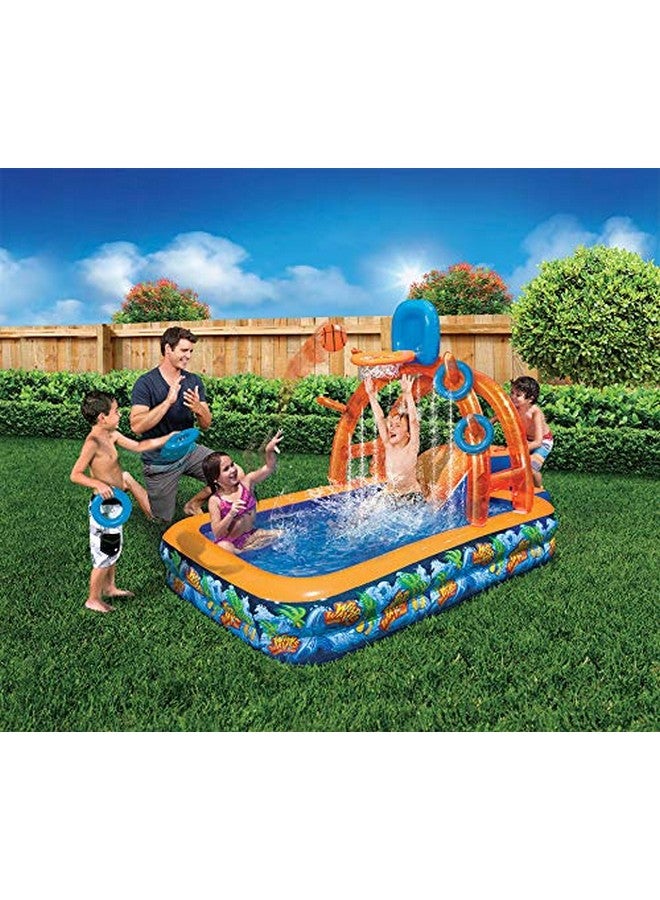 Banzai BANZAI Wild Waves Water Park, Length: 88 in, Width: 52 in, Height: 53 in, Inflatable Outdoor Backyard Water Splash Toy - Image 2