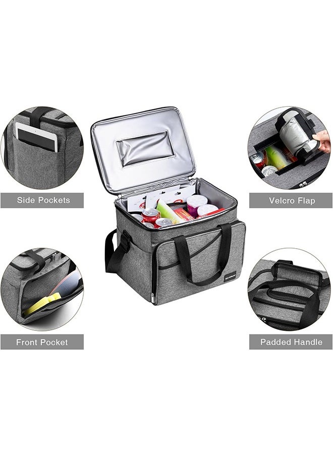 Canway - Upgraded Picnic Bag, Insulated Lunch Box, Insulated and Refrigerated Large Capacity Portable Lunch Bag, Adult Men's and Women's Lunch Bag, Office Outdoor Camping Picnic Beach Portable Lunch Bag - Image 1