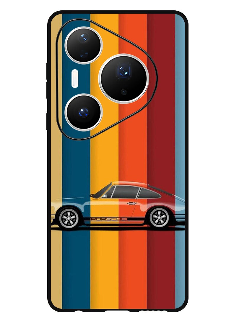 Theodor Case Compatible with Huawei Pura 80 Pro Plus 6.8 Inch Protection Shockproof Bumper Cover Vintage Porche - Image 1