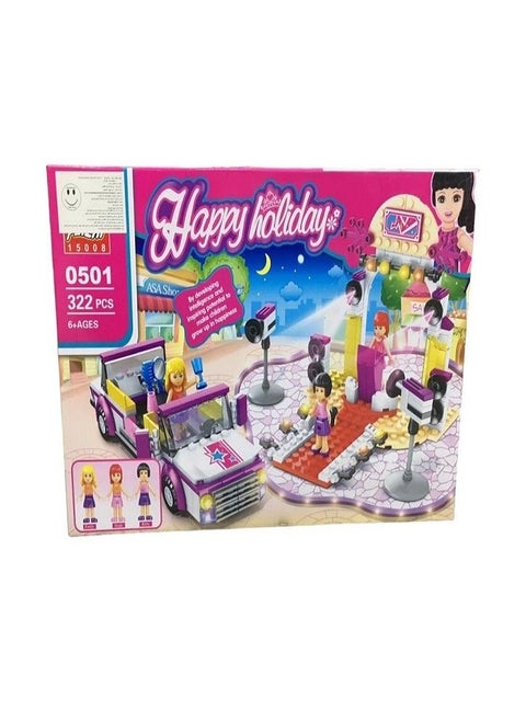 badgeThe Peizhi  blocks Building kit, 322 parts  - with a car